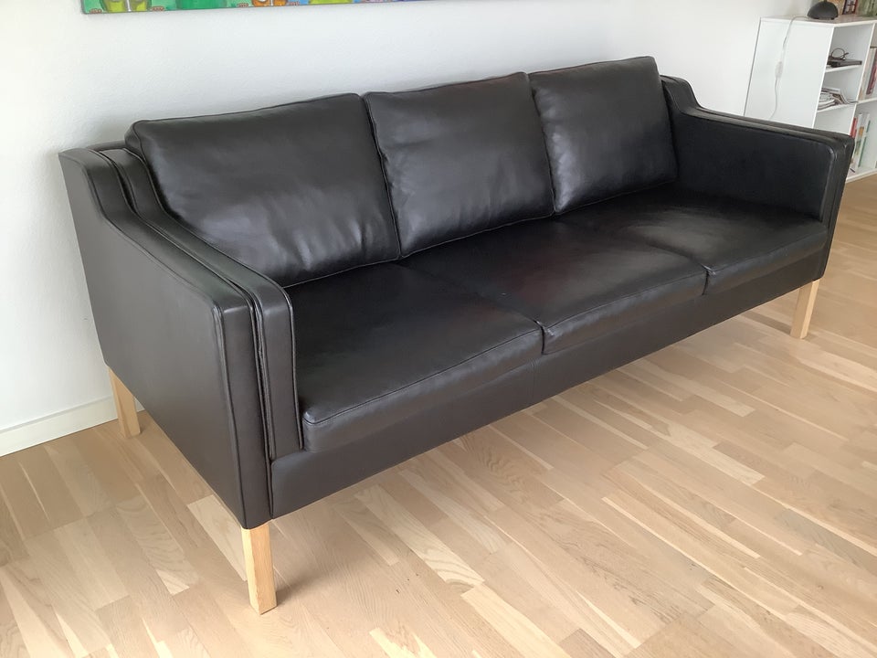 Sofa læder 3 pers