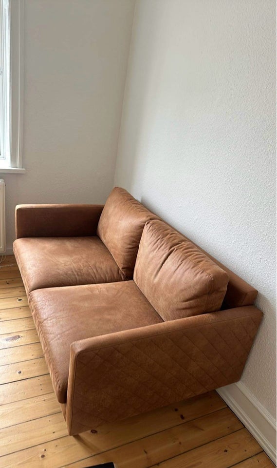 Sofa, læder, 2 pers.