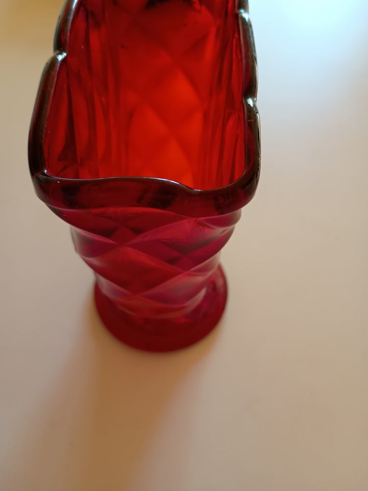 Glas Vase Rød Odin