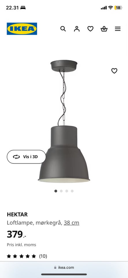 Anden loftslampe Ikea