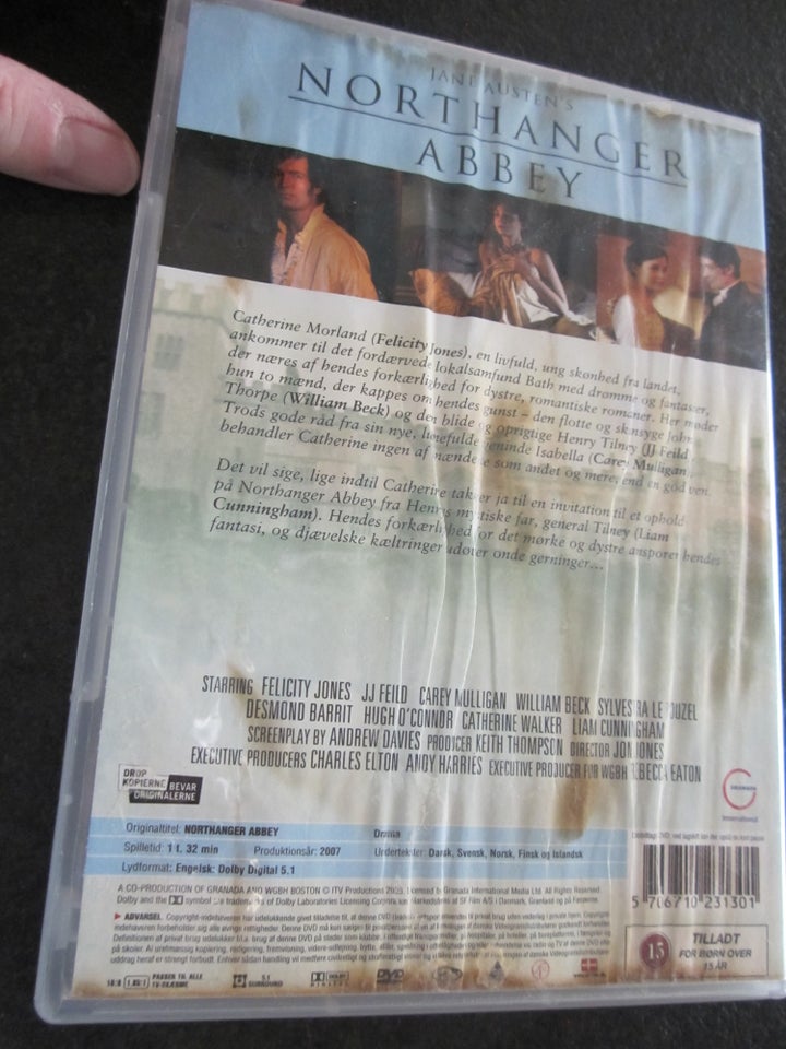 Northanger Abbey, DVD, drama