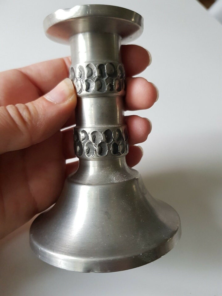 Tin norsk lysestage Pewter