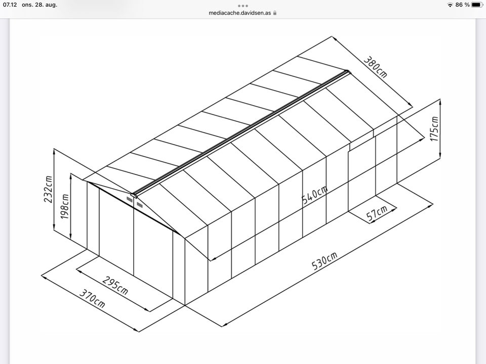 Skur/garage i stål