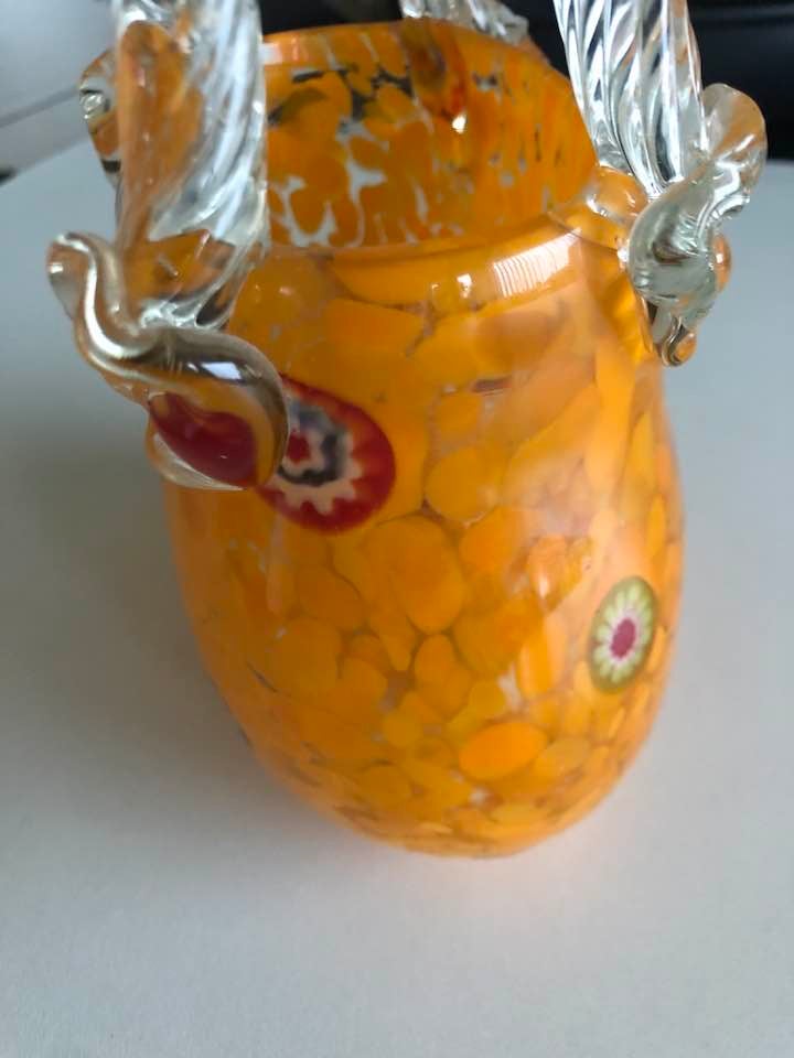 Glas Vase Håndtaske Murano