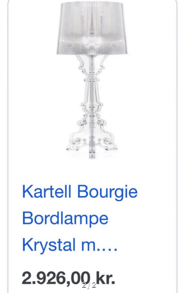 Anden bordlampe, Kartell