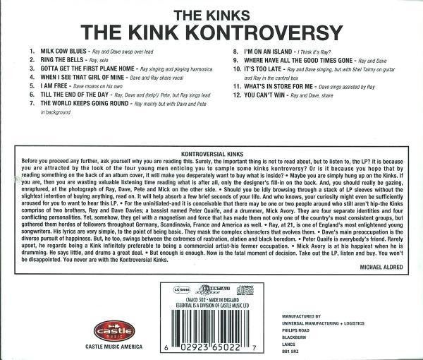 KINKS: The Kink Kontroversy rock