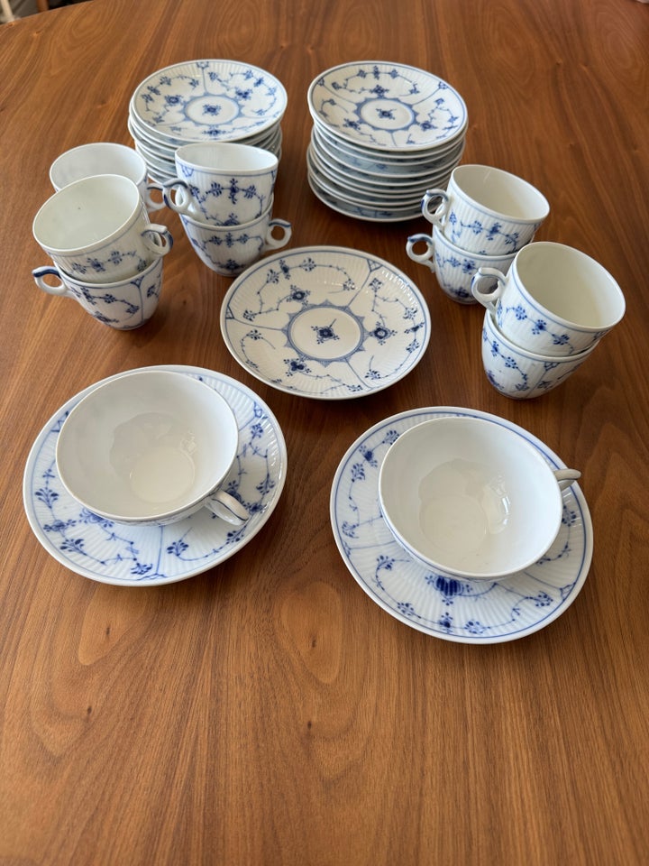 Porcelæn Blandet musselmalet