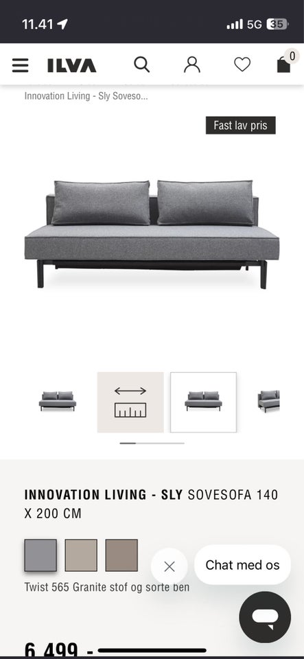 Sovesofa, Sly innovation , b: 140 l: