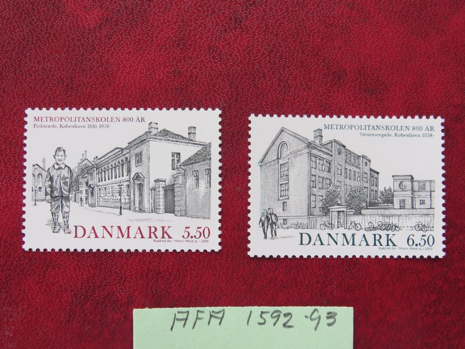 Danmark, postfrisk, AFA 1592/93