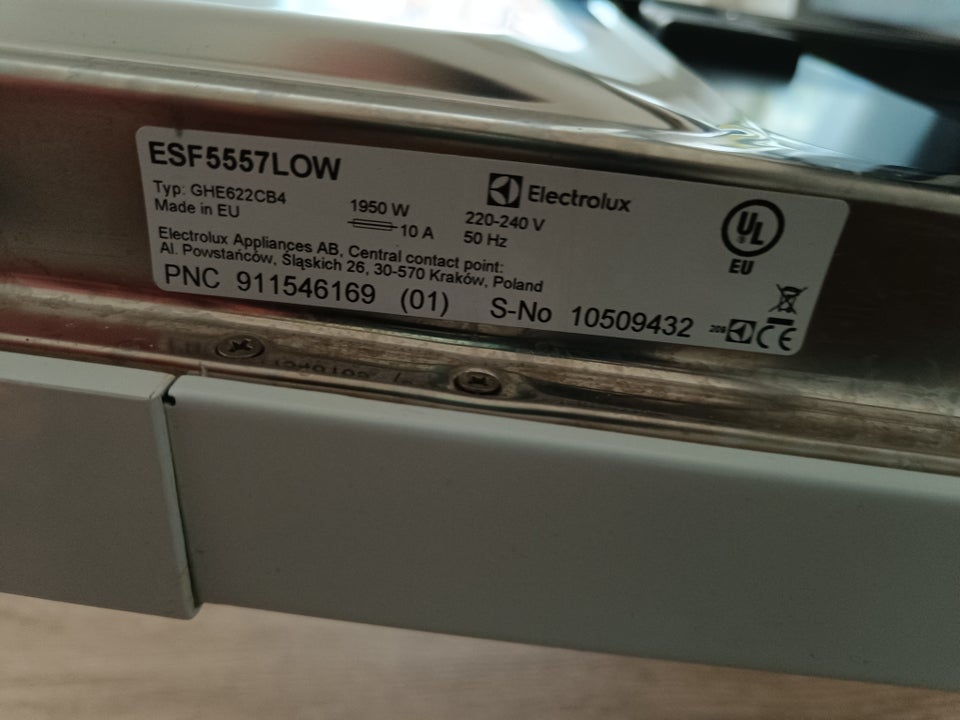 Electrolux opvaskemaskine,