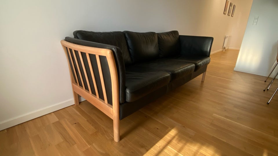 Sofa læder 3 pers