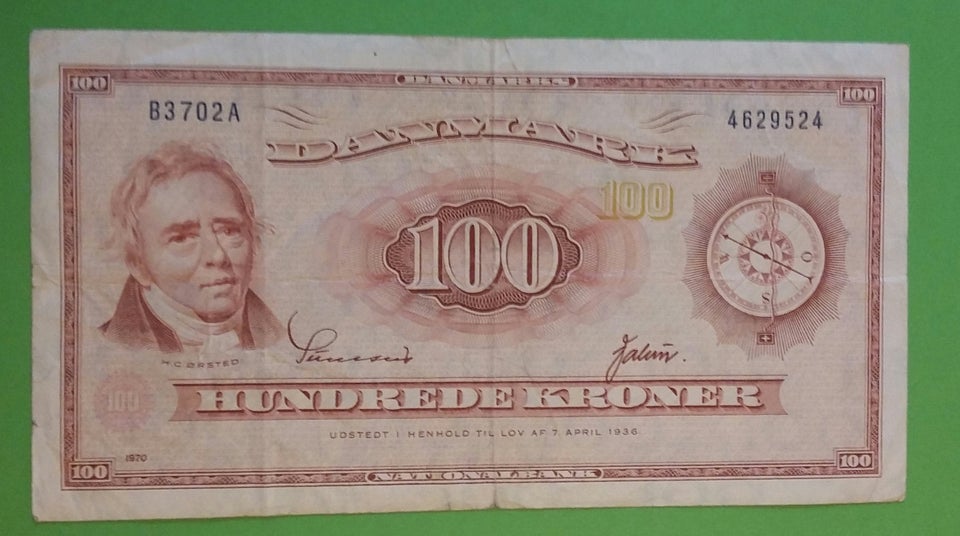 Danmark, sedler, 100 kroner