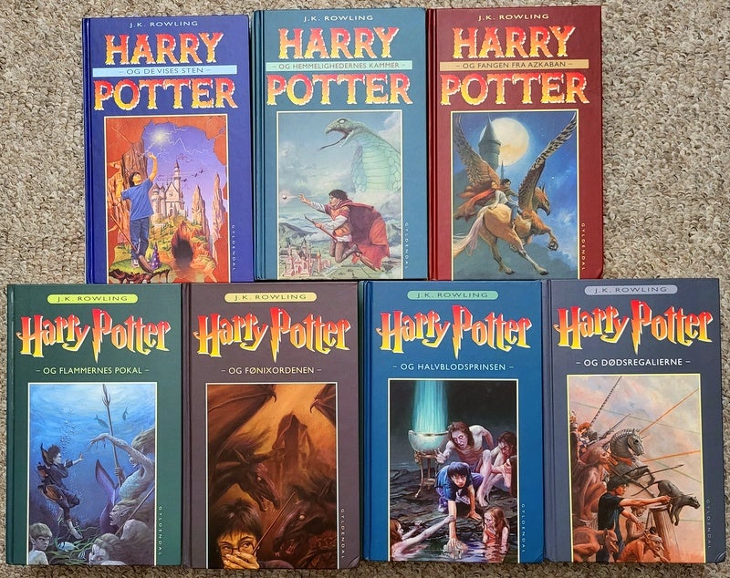 Harry Potter 1-7 komplet i