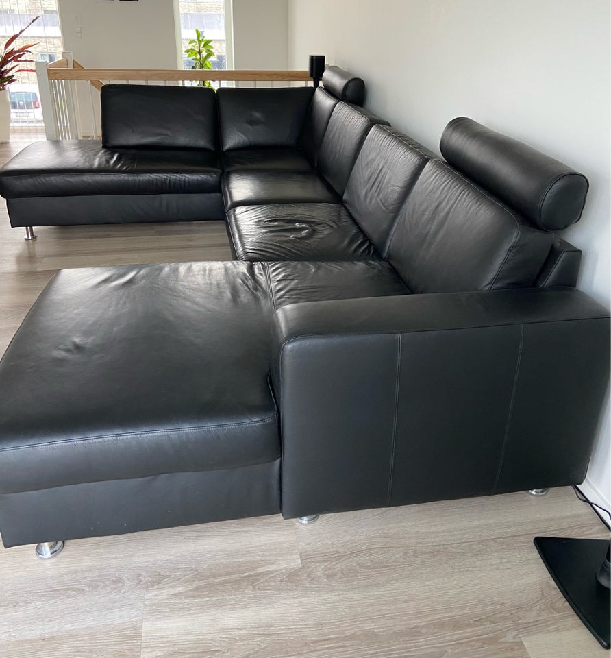 U-sofa, læder