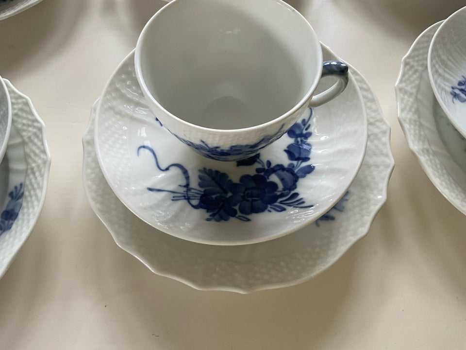 Porcelæn 12 Pers kaffestel blå