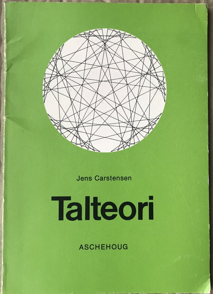 Talteori, Jens Carstensen, emne: