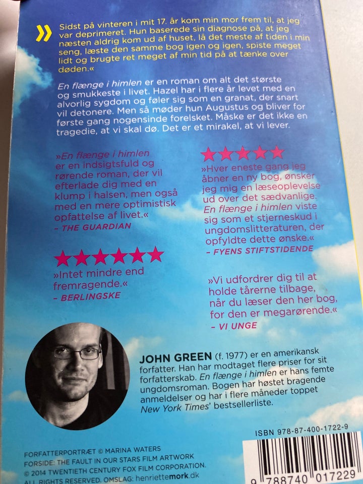 En Flænge I Himlen, John Green,