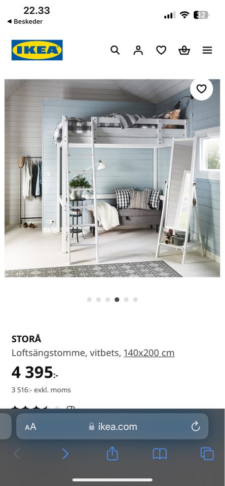 Køjeseng Ikea STORÅ