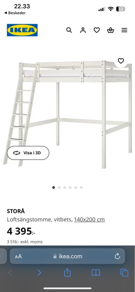 Køjeseng Ikea STORÅ