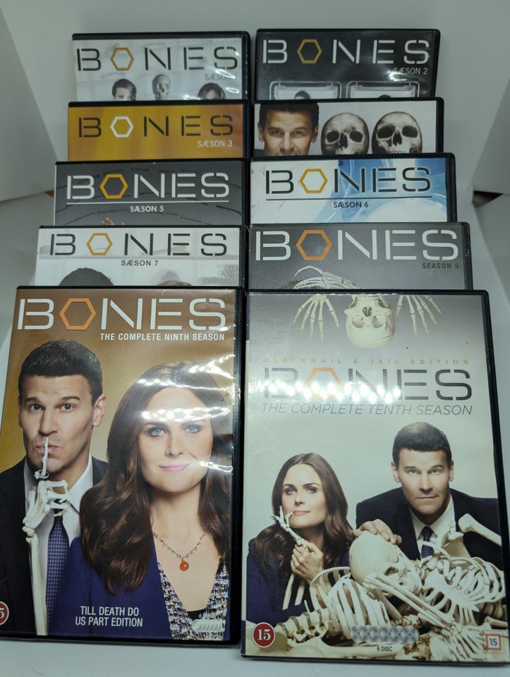 Bones sæson 1 til 10, DVD, TV-serier