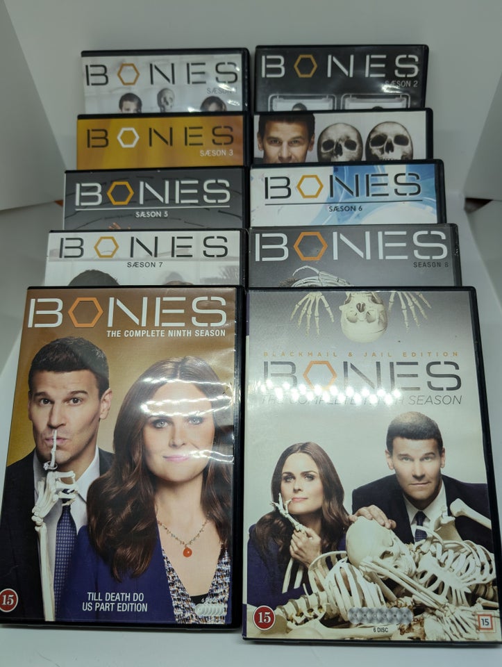 Bones sæson 1 til 10, DVD, TV-serier