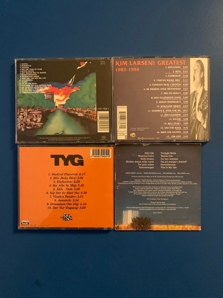 KIM LARSEN / TYG / GASOLIN: 4 CD