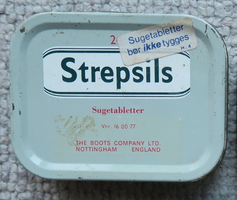 Dåser, Strepsils æske