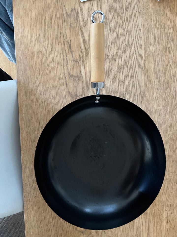 Wok pande m/sølv bund Ø30cm