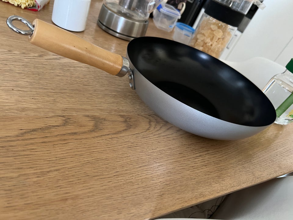 Wok pande m/sølv bund Ø30cm