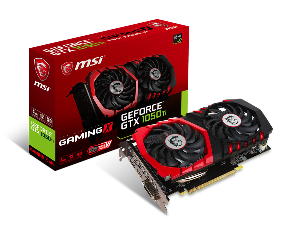 GeForce GTX 1050Ti MSI, 4 GB RAM, God