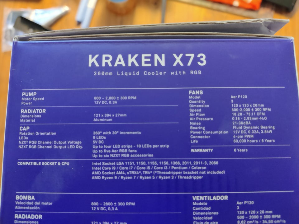 Andet NZXT Kraken X73 Perfekt