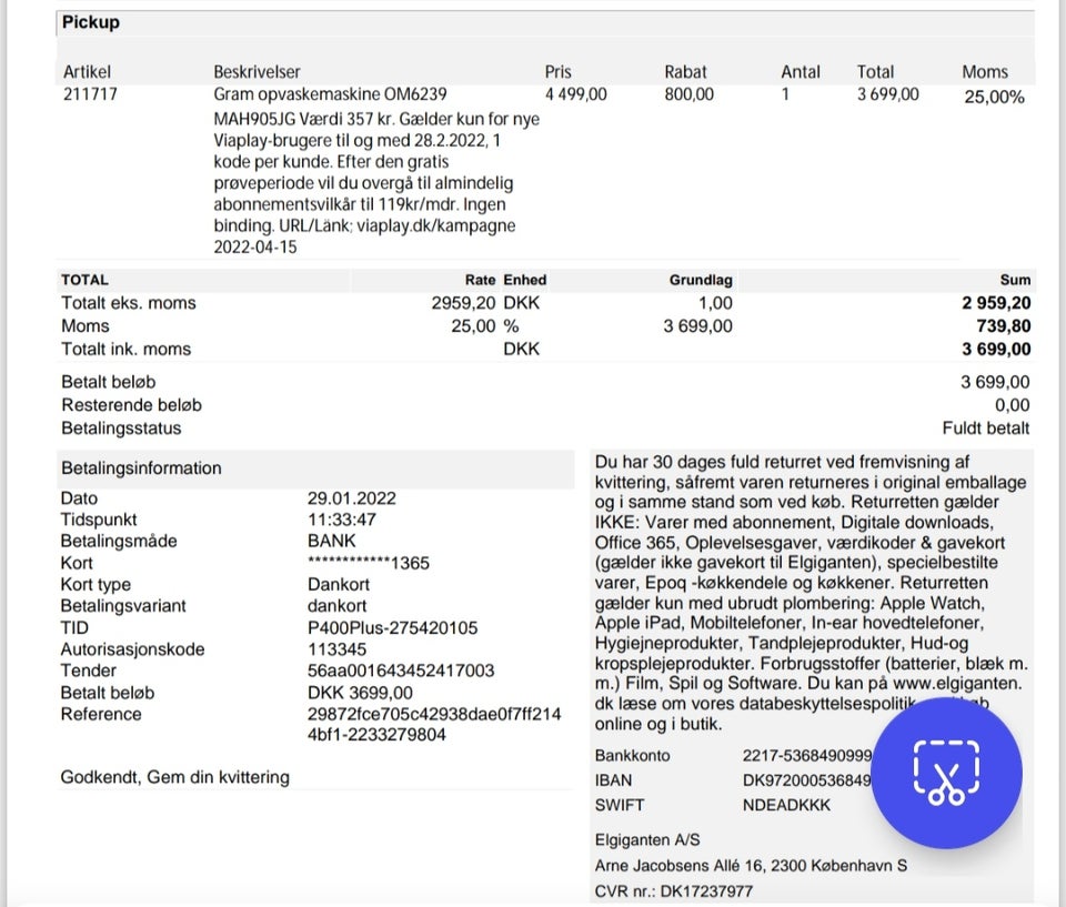 Gram, bordopvaskemaskine