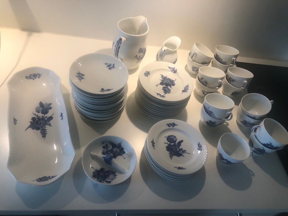 Porcelæn, Kaffestel , Blå blomst