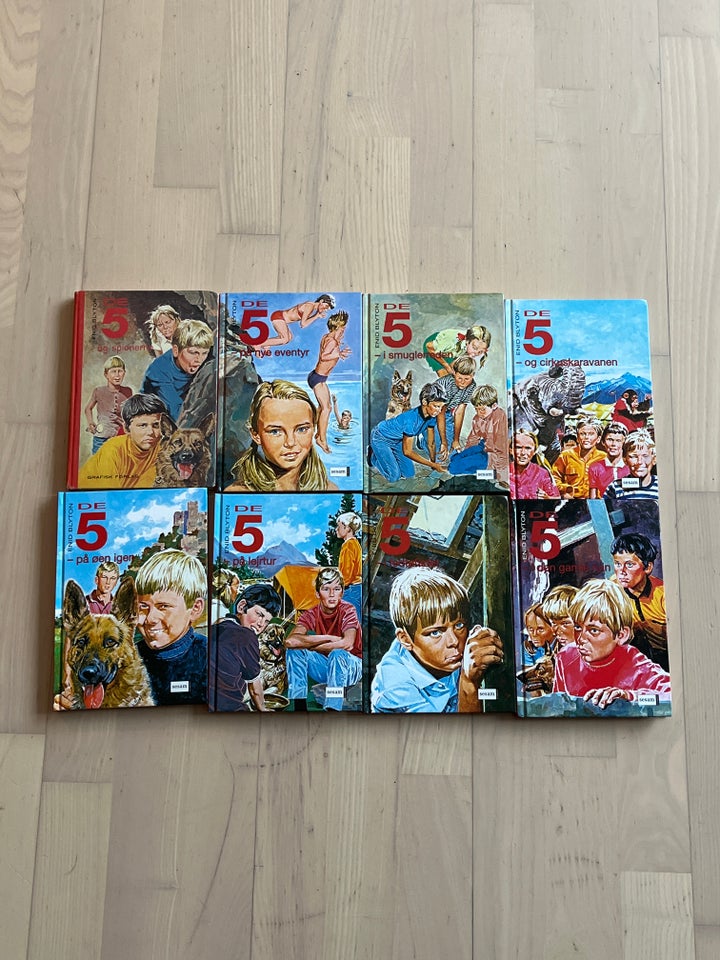 8 - DE 5 BØGER, ENID BLYTON