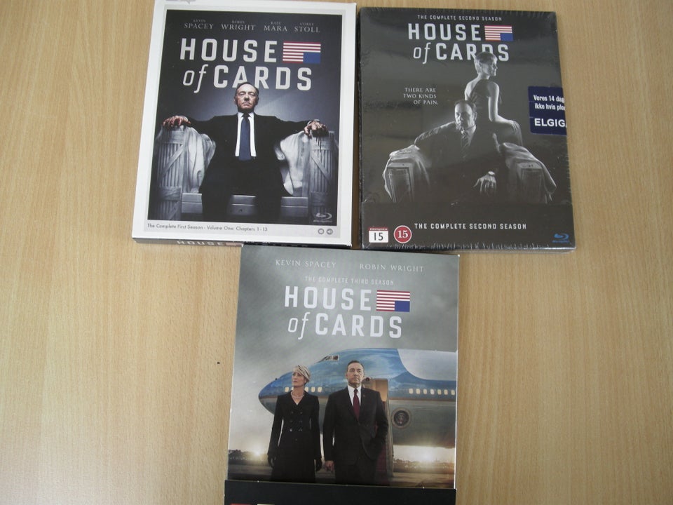 House of card sæson 1-3, Blu-ray,