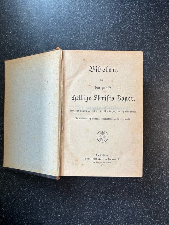 Bibel fra år 1902