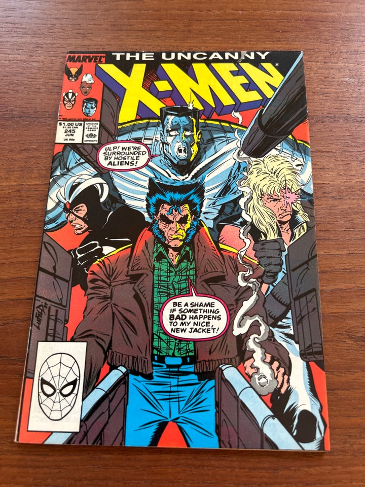 Solgt Uncanny X-men 245 1989, Stan