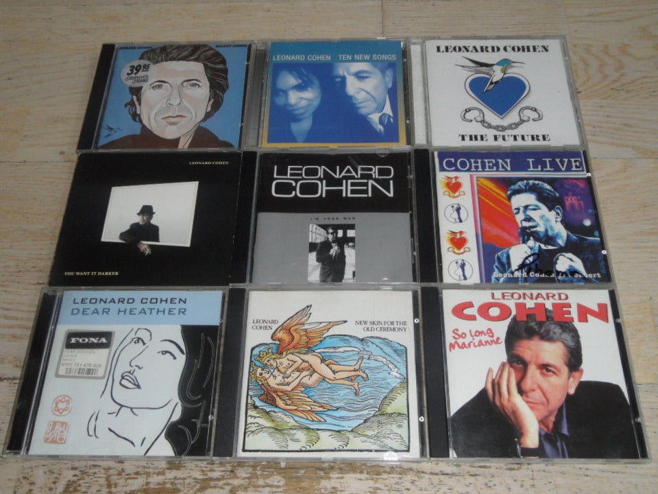 LEONARD COHEN : 9 CD MED LEONARD ,