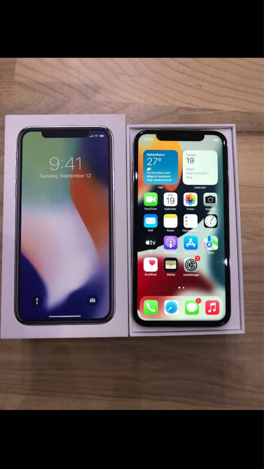 iPhone XS, 256 GB, sort