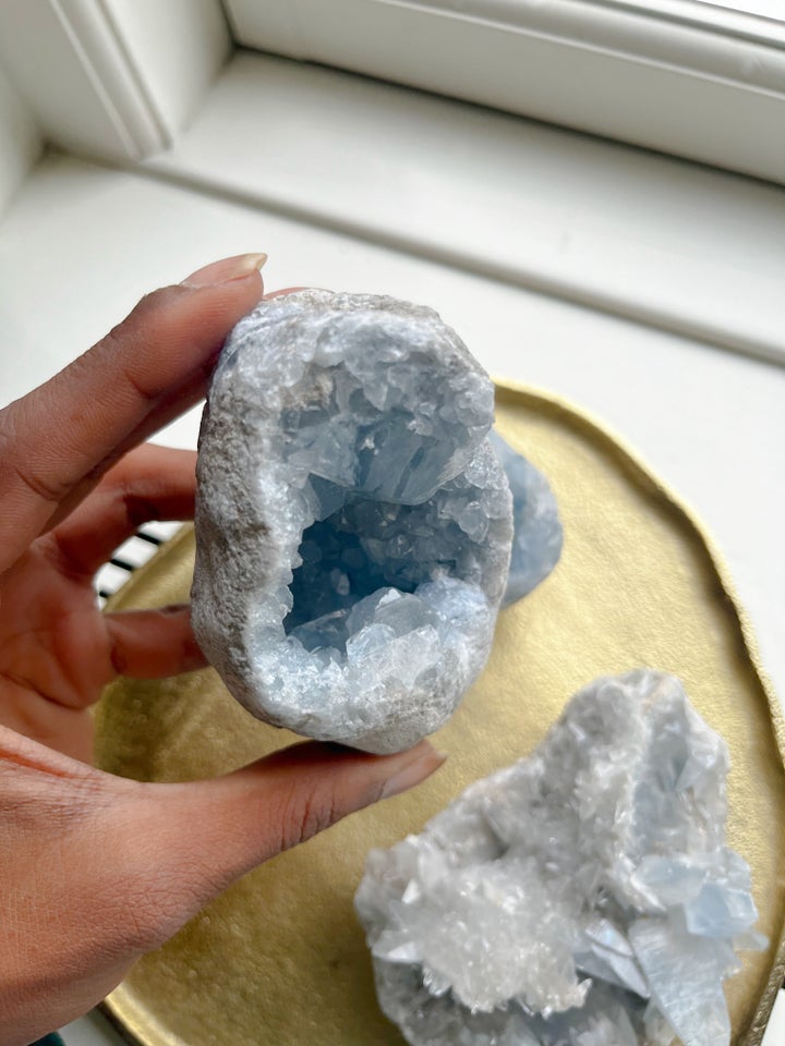 Smykker og sten, Celestit Geode