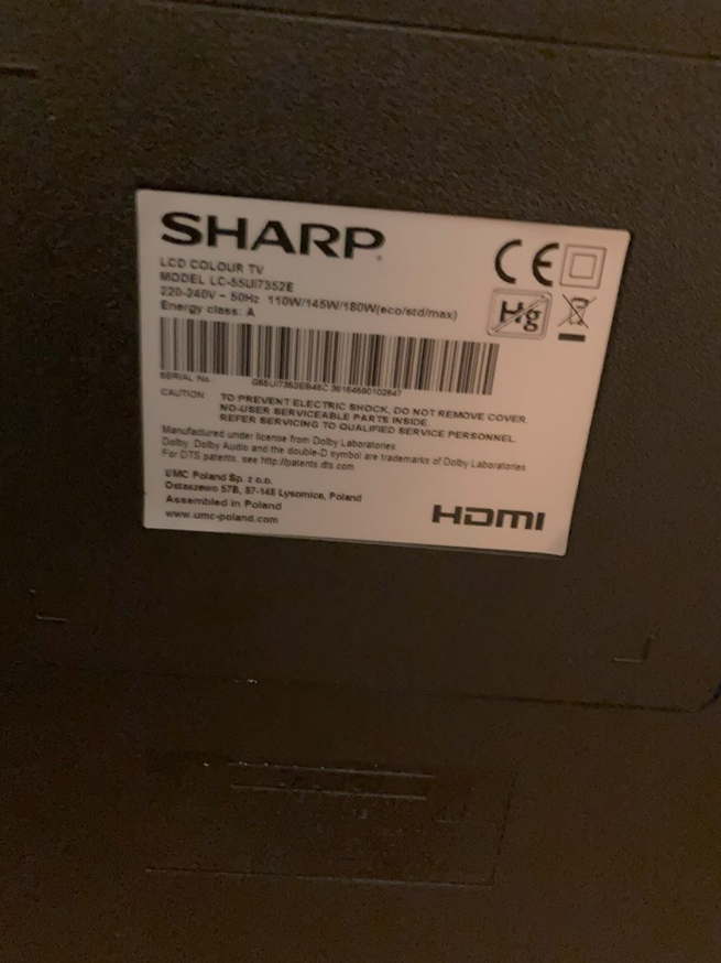 Sharp, LC-55UI7352E, 55"