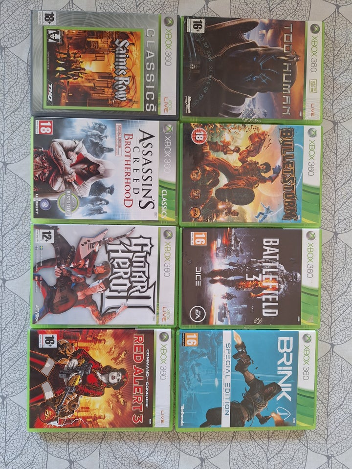 Blandet Xbox 360 Spil, Xbox 360,