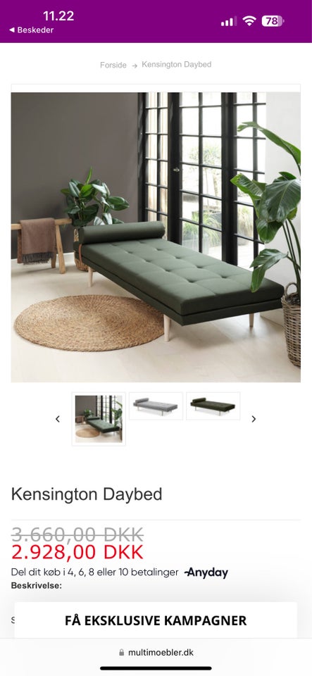 Daybed 1 pers