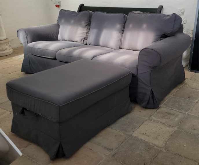 Sofa polyester 3 pers