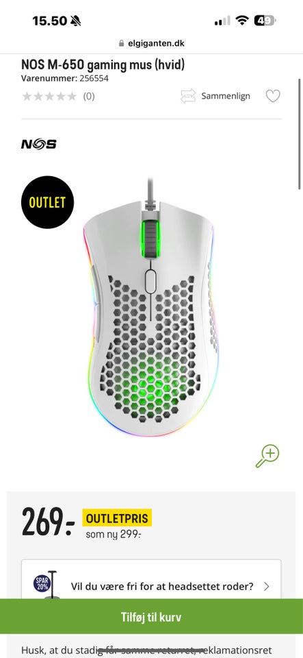 Gaming Logitech og Nos  Perfekt