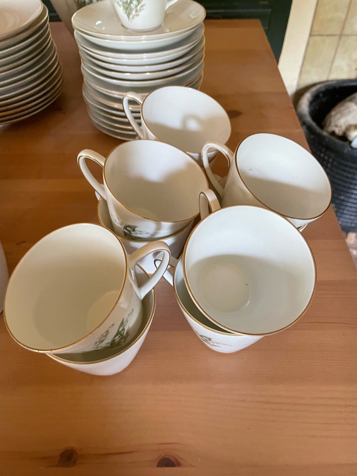 Porcelæn Kaffestel Liljekonval