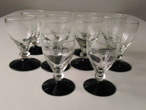 Glas Vinglas Sortfods glas