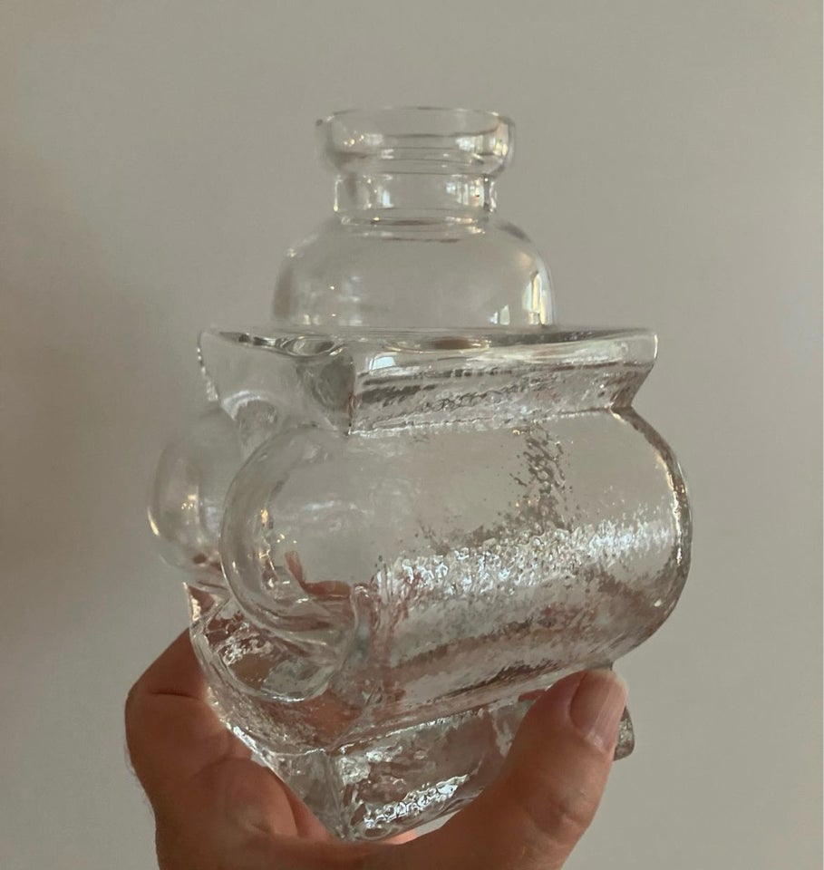 Glas Vase Skruf glasbruk