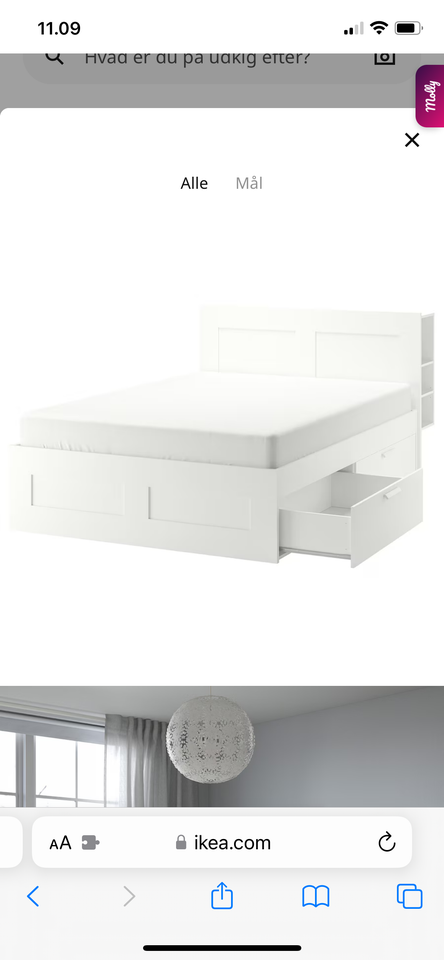 Sengeramme, IKEA, b: 140 l: 200