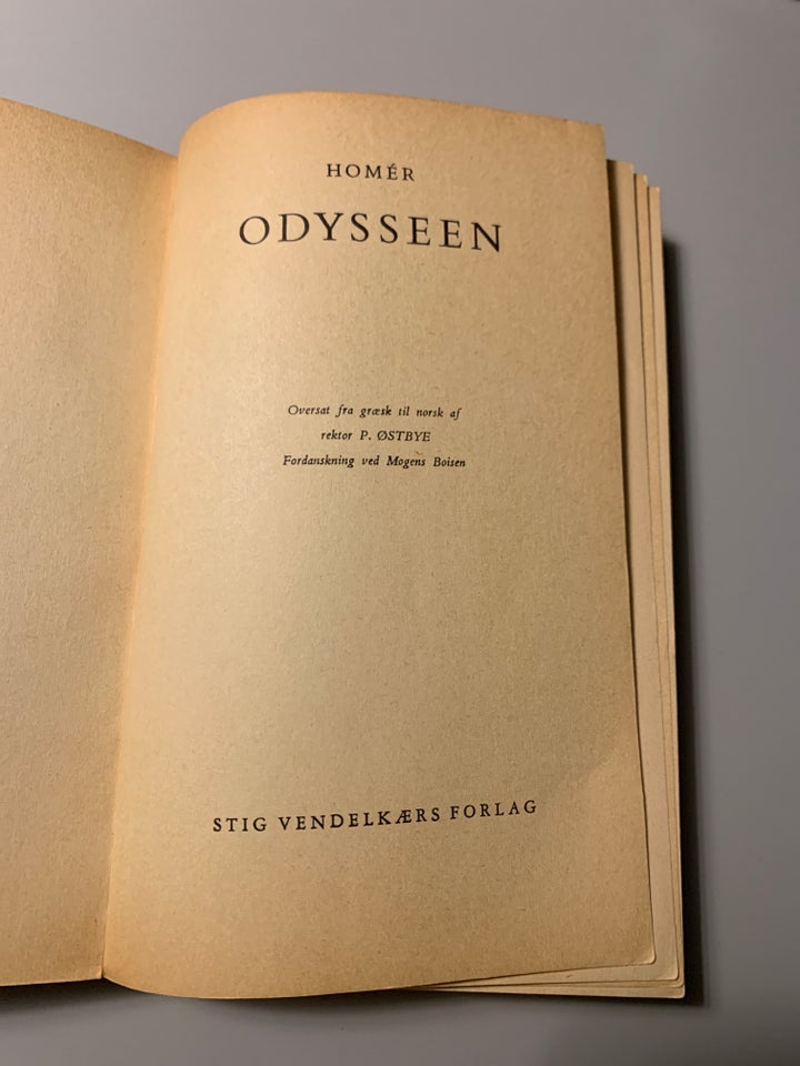 Odysseen, Homér, genre: roman